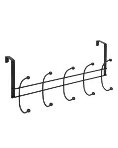 Coat hanger, steel, black, 41x7xH14.5 cm