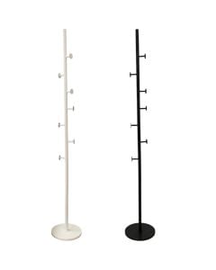 Varëse rrobash, metalike, e bardhë/e zezë, 30xH170 cm