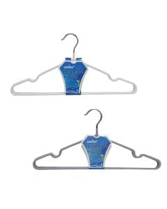 Varëse rrobash kremastar, set 5 copë, plastike, e bardhë/e zezë/gri, 40x19 cm