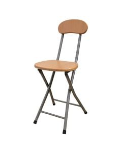 Dining chair, melamine, metallic structure, 30xH74 cm