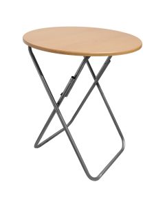Round table, melamine, metallic structure, Dia.60xH70 cm