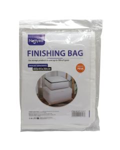 Packing bag, polyester, white, 60x45x30 cm