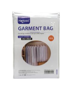Garment bag, polyester, white, 60x120 cm