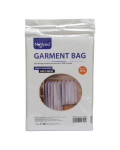 Garment bag, polyester, white, 60x140 cm