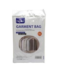 Garment bag, polyester, white, 60x120 cm