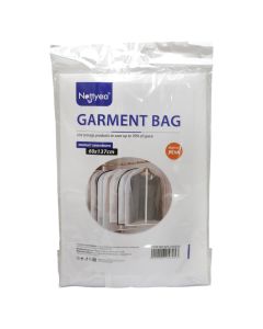 Garment bag, polyester, white, 60x137 cm