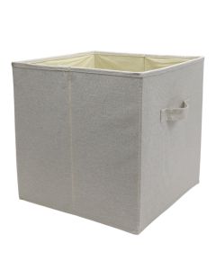 Storage box, fabric, assorted, 33x33xH33 cm