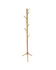 Coat tree, bamboo, natural, 40xH175 cm