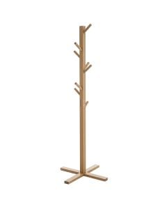 Varëse rrobash statike, bambu, natyrale, Dia.50xH176 cm