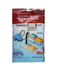 Vacuum packing bag, PVC, clear, 80x130 cm