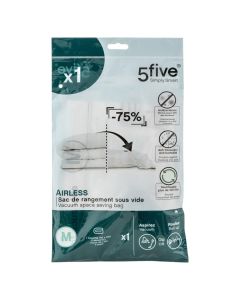 Vacuum packing bag, M, plastic, transparent, 60xH80 cm