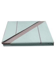 Bedlinen set, double, cotton, mint/grey, 240x240 cm; 160x190+25 cm; 50x80 cm