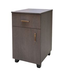 Bedside, melamine, antrasit, 40x47xH71 cm
