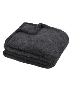 Blanket, 100% polyester, anthracite grey, 130x160 cm