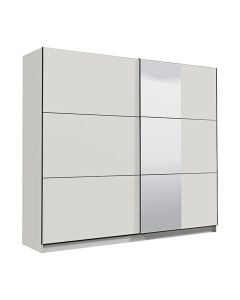 Wardrobe, Sierra, MDF, beige, 236.5x62.5xH210 cm