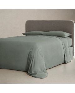 Çarçaf set, dopjo, 100% poliestër, jeshile e hapur, 240x260 cm (pa llastik); 160x200+30 cm (me llastik); 50x80+10 cm(2)