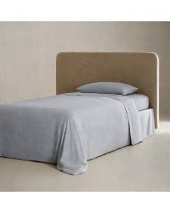 Çarçaf set, tek, 100% poliestër, blu e hapur, 160x240 cm (pa llastik); 90x200+30 cm (me llastik); 50x80+10 cm