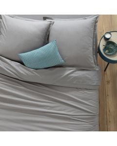 Duvet cover, cotton, grey, 220x240xH0.5 cm