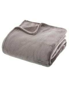 Blanket, polyester, grey,180x230x0.6 cm