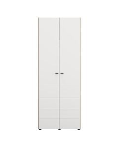 Warderobe, Nevis, MDF and melamine, opac white/artisan oak , 78.5x51.5xH207.5 cm