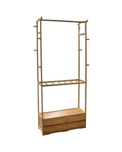 Var&euml;se rrobash, bambu, kafe, 68x30xH166 cm