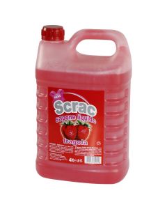 Liquid Soap, "Scrac", for hands, 4 lt, strawberry