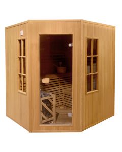 Sauna with 6mm tempered glass