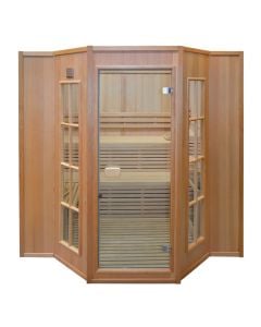 Sauna with 7mm tempered glass