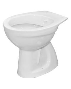 WC, , me montim ne toke, dalje poshte, porcelan, e bardhe, 48x36xH41 cm