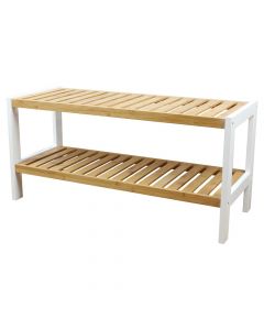 Bamboo and MDF, multyfunctional shelf rack, 70x26x33.5 cm