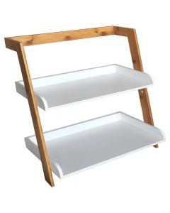 Bamboo and MDF, multyfunctional shelf rack, 56x23x51 cm
