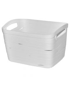 Storage basket, CURVER RIBBON, polypropylene, white, 27x21xH17 cm, 8 lt