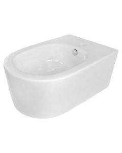 Wall mounted, e bardhe, porcelan, Bidet, H23x36x55 cm