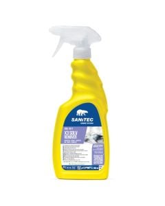 Cleaning detergent, "Sanitec", for textiles, against paint, grease, 500 ml, fragrance, yellow, 1 piece