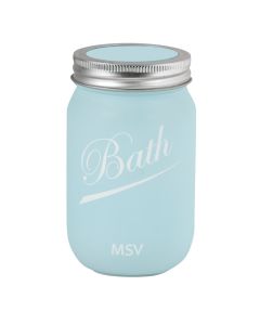 NASSAU  BLUE BRUSH HOLDER