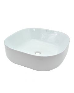Cabinet mounted Washbasin, Porcelain, 43x43xH14 cm