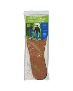 Universal insole, leather, 29x11 cm, brown