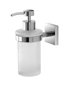 FERIDRAS, EASY wall mounted clothes chrome steel liquid soap holder