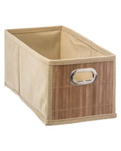 Kuti magazinimi, bambu dhe tekstil, 31x31x15 cm