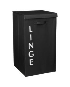 Polyester and plasticlaundry hamper36.5x36xh 62.5cm