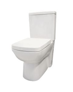 WC +Cistern "Tyana" , universale (Sistem Bide), porcelan, e bardhë, 35x67xH81 cm