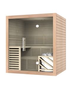 Sauna, tempered glass 8 mm, for 5 persons, 180x150xH200 cm