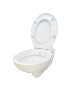 Set wall hung porcelain WC, "Likya", + toilete seat cover, (System Bidet), 35x49x35 cm