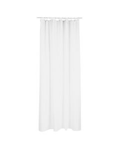 Shower curtain, polyester, white, 180x200 cm