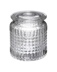 Cotton pot, Precious, glass, transparent, 10.8x12.3 cm