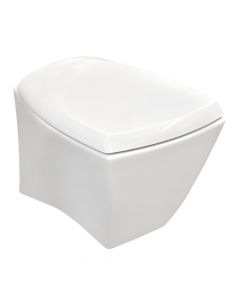 Wall hung WC, Selinion, wall mounted, porcelain, white, 55x37 cm
