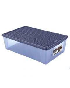 Multifunctional box, Elegance XXL, plastic, blue navy, 59x39xH17 cm