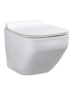 Set WC porcelani e varur, "Alvona", e bardhë, 39x50xH40 cm