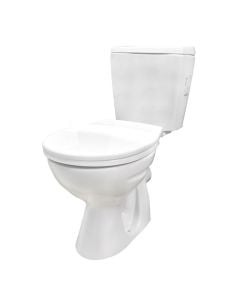 WC +Cistern "Kapya", P-trap, porcelain, white, 35.5x71xH77.5 cm