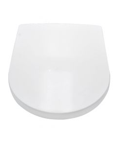 Kapak tualeti, Terra, duroplast, i bardhë, mentesha najloni H011, 35.2x45.2 cm